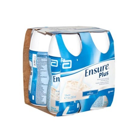 Ensure Plus gusto vaniglia alimento per malnutrizione 4 x 200 ml