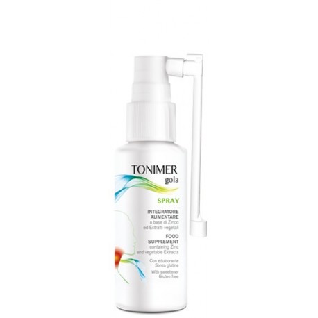 Tonimer Gola Spray con zinco ed estratti vegetali per difese immunitarie 15 ml