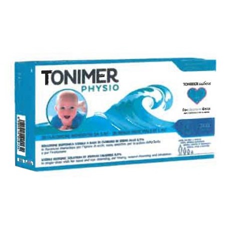 Tonimer Physio - Soluzione fisiologica isotonica 20 flaconcini 5 ml Tonimer Physio - Soluzione fisiologica isotonica 20 flaconcini 5 ml