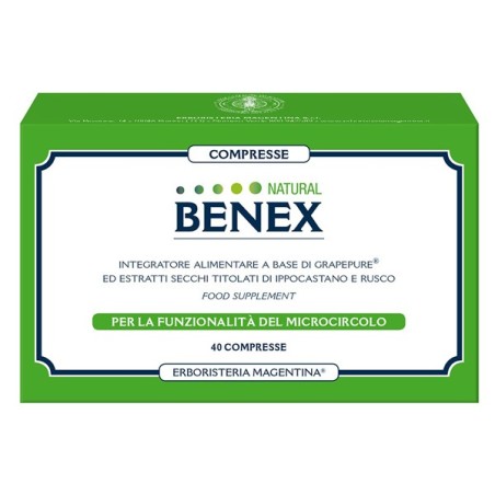 Benex 40 compresse - Integratore per il microcircolo e le gambe Benex 40 compresse - Integratore per il microcircolo e le gambe