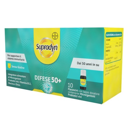 Supradyn Difese 50+ Integratore per difese immunitarie 10 flaconcini Supradyn Difese 50+ Integratore per difese immunitarie 10 flaconcini