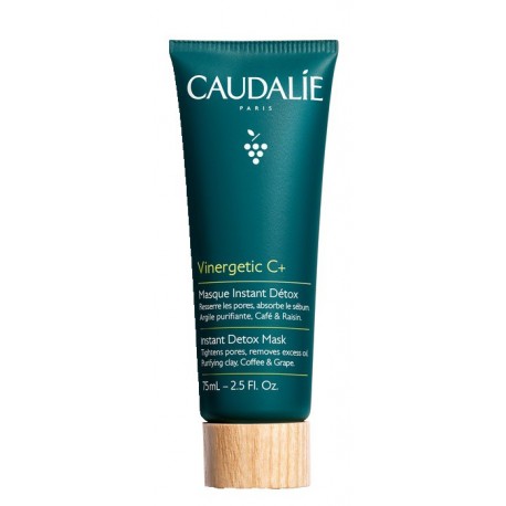 Caudalie Vinergetic C + Maschera viso instant detox all'argilla purificante 75 ml