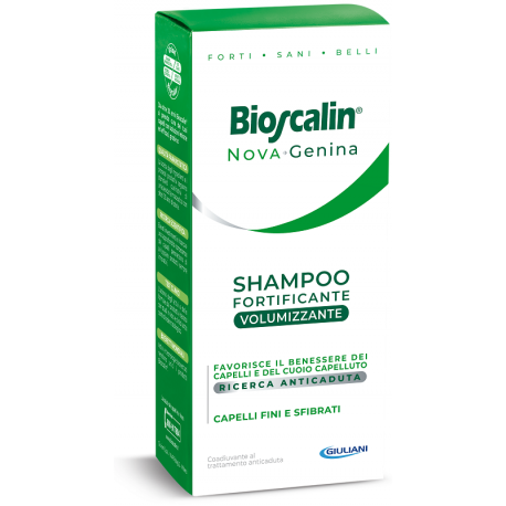 Bioscalin Nova Genina Shampoo fortificante e volumizzante per capelli deboli e fini 200 ml