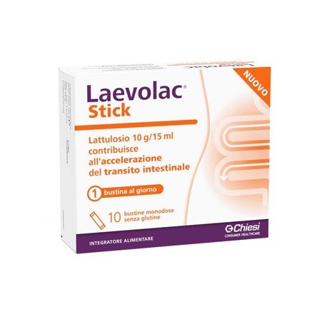 Laevolac Stick Integratore Alimentare a Base di Lattulosio 10 Bustine