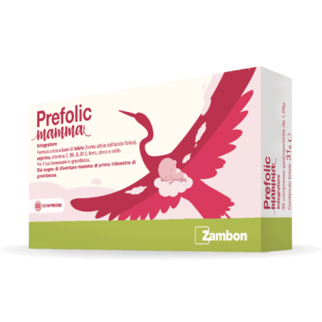 Prefolic Mamma 30 compresse - Integratore per il primo trimestre di gravidanza Prefolic Mamma 30 compresse - Integratore per il primo trimestre di gravidanza
