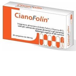 Confezione di Cianofolin da 30 compresse gastroprotette