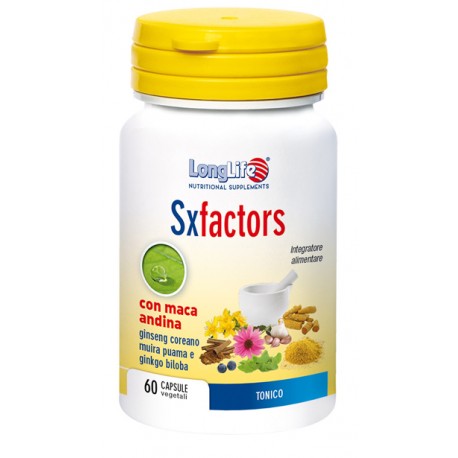 Longlife SX Factors 60 capsule - Integratore ad azione tonica ed energizzante