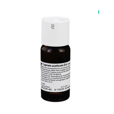 Weleda Cuprum Aceticum D6 gocce 50 ml - Rimedio omeopatico Weleda Cuprum Aceticum D6 gocce 50 ml - Rimedio omeopatico