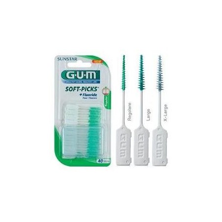 Gum Soft Picks scovolino in gomma per la placca dentale 40 pezzi Gum Soft Picks scovolino in gomma per la placca dentale 40 pezzi