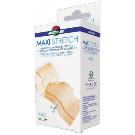 MasterAid Stretch Cerotto a Taglio in Tessuto Elastico 50x8