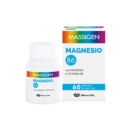 Marco Viti Massigen Magnesio B6 integratore per il sistema nervoso 60 capsule