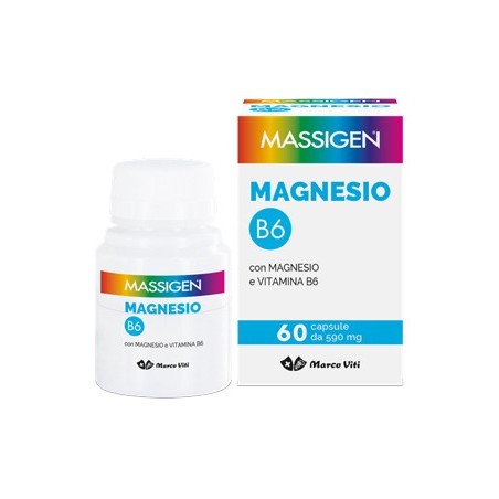 Marco Viti Massigen Magnesio B6 per il sistema nervoso 60 capsule Marco Viti Massigen Magnesio B6 per il sistema nervoso 60 capsule