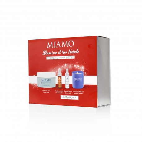 Miamo Cofanetto Hydra Intense con Hyaluronic Acid Cream crema viso all'acido ialuronico + OMAGGI Miamo Cofanetto Hydra Intense con Hyaluronic Acid Cream crema viso all'acido ialuronico + OMAGGI