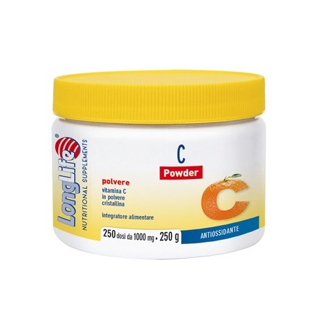 Longlife C Powder integratore di Vitamina C in polvere 250 g Longlife C Powder integratore di Vitamina C in polvere 250 g