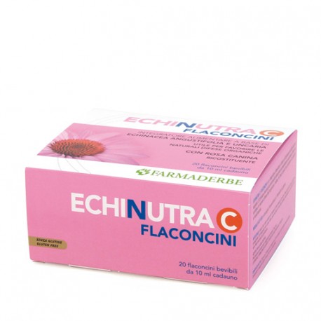 Echinutra C 20 flaconcini - Integratore con echinacea e vitamina C per le difese immunitarie