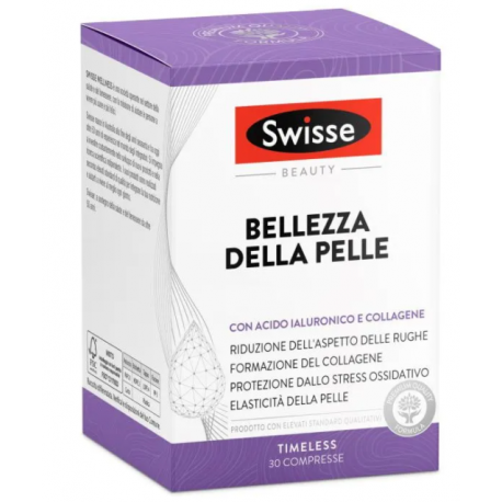 Swisse Bellezza della Pelle Integratore con Acido Ialuronico e Collagene 30 Compresse