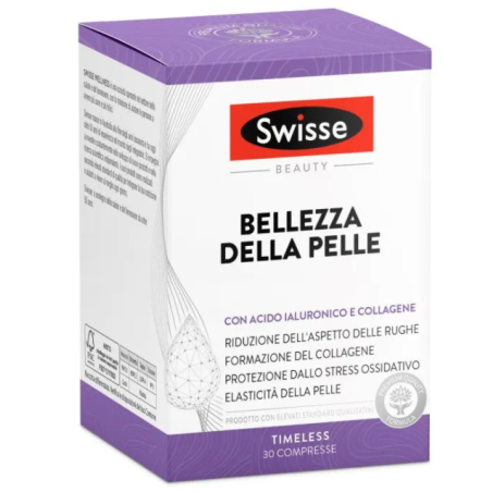 Swisse Bellezza della Pelle Integratore con Acido Ialuronico e Collagene 30 Compresse Swisse Bellezza della Pelle Integratore con Acido Ialuronico e Collagene 30 Compresse
