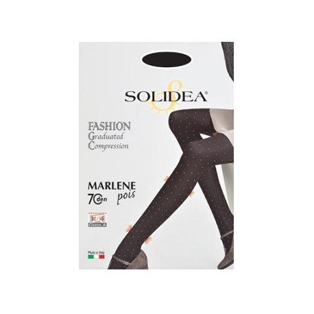 Solidea Marlene Pois 70 den Nero Opaco Tg. 3