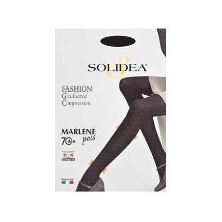 Solidea Marlene Pois 70 den Nero Opaco Tg. 3