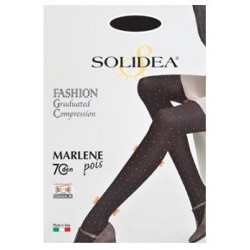 Solidea Marlene Pois 70 den Nero Opaco Tg. 2