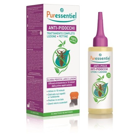 LOZIONE ANTIPIDOCCHI 100 ML + PETTINE PURESSENTIEL LOZIONE ANTIPIDOCCHI 100 ML + PETTINE PURESSENTIEL