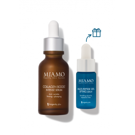 Miamo cofanetto Collagen Boost Intense Serum 30 ml + Multi Peptide 20% Lifting Serum 10 ml OMAGGIO