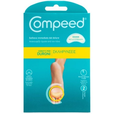 Compeed Duroni Grande - Cerotto protettivo e idratante contro i duroni 2 pezzi grande