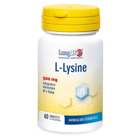 LongLife L - Lysine 500 mg - 60 Tavolette LongLife L - Lysine 500 mg - 60 Tavolette