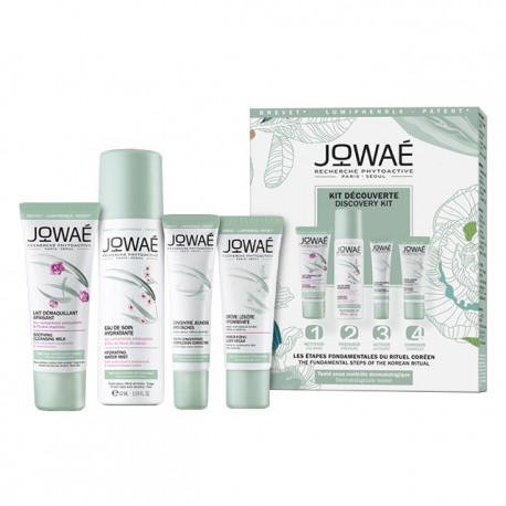 Jowaé Discovery kit idrante Latte struccante + Acqua spray + Siero + Crema