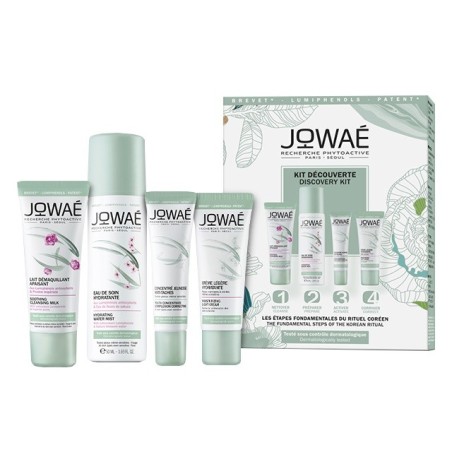 Jowaé Discovery kit idrante Latte struccante + Acqua spray + Siero + Crema Jowaé Discovery kit idrante Latte struccante + Acqua spray + Siero + Crema
