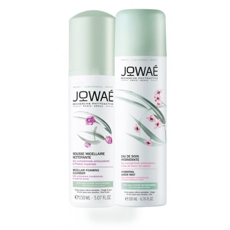 Jowaè Duo viso Mousse micellare struccante 150 ml + Acqua spray 200 ml
