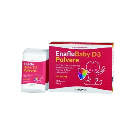 EnaFlu Baby D3 polvere 14 bustine - Integratore per il sistema immunitario dei bambini EnaFlu Baby D3 polvere 14 bustine - Integratore per il sistema immunitario dei bambini