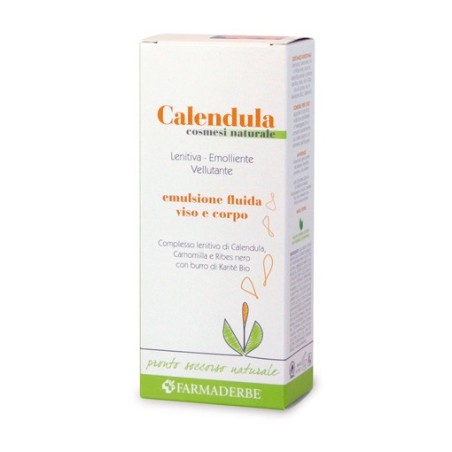 Farmaderbe Calendula Emulsione viso corpo lenitiva pelle secca 200 ml Farmaderbe Calendula Emulsione viso corpo lenitiva pelle secca 200 ml