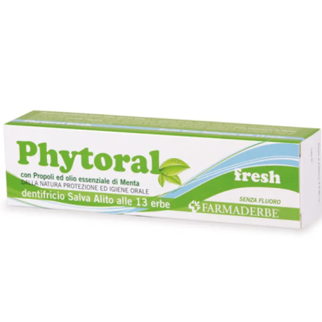 Farmaderbe Phytoral Dentifricio salva alito alle 13 erbe contro l'alitosi Farmaderbe Phytoral Dentifricio salva alito alle 13 erbe contro l'alitosi