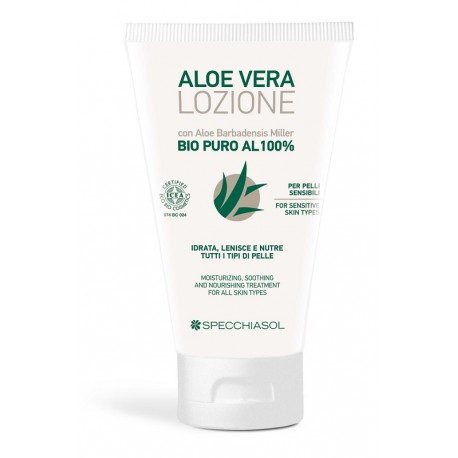 Specchiasol Aloe Vera bio pura al 100% Lozione lenitiva pelle secca 150 ml