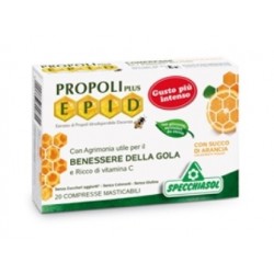 Specchiasol Propoli Plus Epid integratore per la gola 20 compresse gusto intenso arancia