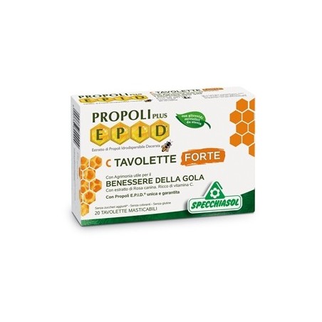 Specchiasol Epid C 20 tavolette per il benessere della gola con propoli Specchiasol Epid C 20 tavolette per il benessere della gola con propoli