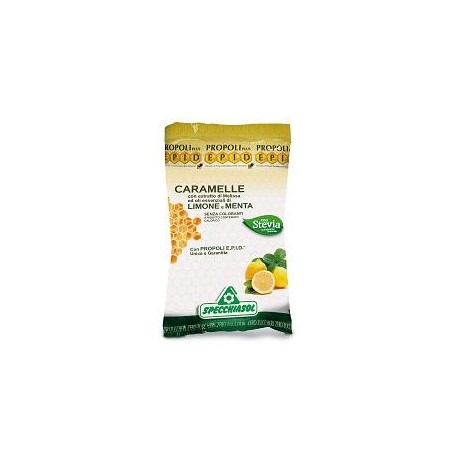 Specchiasol Propoli Plus Epid Caramelle con limone e menta 24 pezzi Specchiasol Propoli Plus Epid Caramelle con limone e menta 24 pezzi