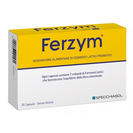 Specchiasol Ferzym integratore di fermenti lattici probiotici 30 capsule