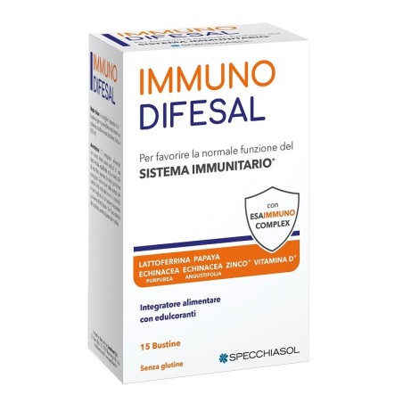 Specchiasol Immunidifesal integratore per difese immunitarie 15 bustine Specchiasol Immunidifesal integratore per difese immunitarie 15 bustine