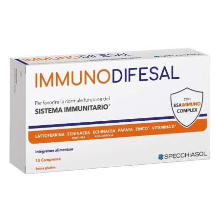 Specchiasol Immunodifesal integratore per sistema immunitario 15 compresse Specchiasol Immunodifesal integratore per sistema immunitario 15 compresse