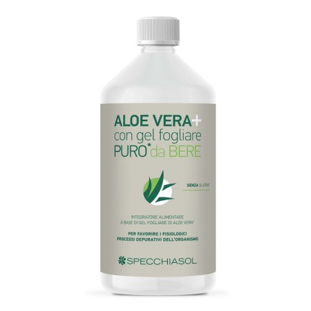 Specchiasol Succo Aloe vera + puro da bere 1 litro Specchiasol Succo Aloe vera + puro da bere 1 litro