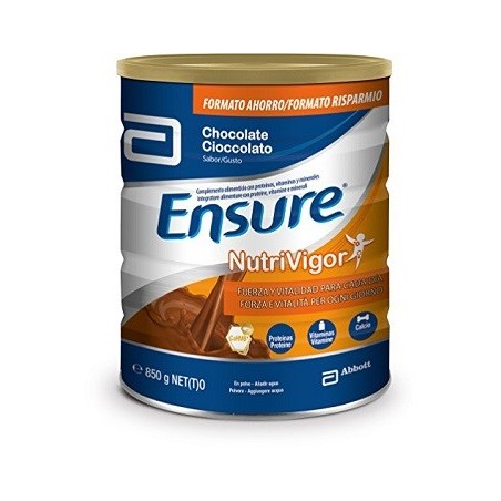 Ensure Nutrivigor integratore ricostituente gusto cioccolato 850 g Ensure Nutrivigor integratore ricostituente gusto cioccolato 850 g