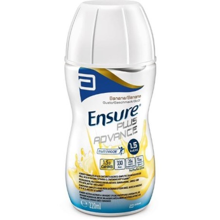 Ensure Plus Advance gusto banana integratore altamente calorico 4 x 220 ml Ensure Plus Advance gusto banana integratore altamente calorico 4 x 220 ml