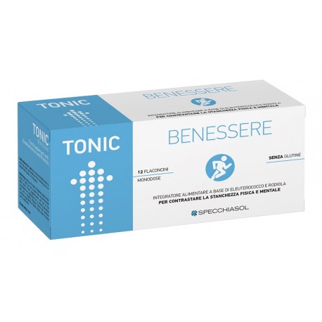 Specchiasol Tonic Benessere 12 flaconcini - Integratore contro la stanchezza fisica e mentale