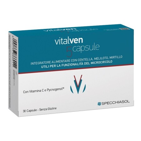 Specchiasol Vitalven 5 30 capsule - Integratore per il microcircolo Specchiasol Vitalven 5 30 capsule - Integratore per il microcircolo