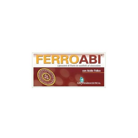 ABI Pharmaceutical Ferroabi integratore di ferro gusto cioccolato 20 confetti ABI Pharmaceutical Ferroabi integratore di ferro gusto cioccolato 20 confetti