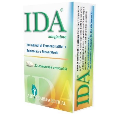 ABI Pharmaceutical IDA integratore di fermenti lattici intestinali 12 compresse orosolubili ABI Pharmaceutical IDA integratore di fermenti lattici intestinali 12 compresse orosolubili