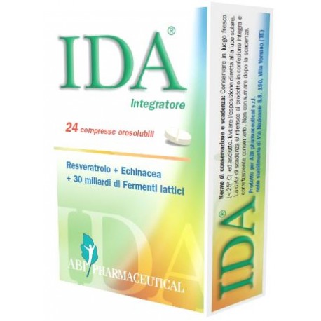 ABI Pharmaceutical IDA integratore per la flora intestinale 24 compresse