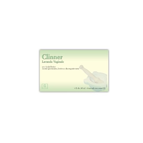 Clinner Lavanda Vaginale igienizzante, lenitiva e decongestionante 4 flaconi 140 ml + 4 cannule